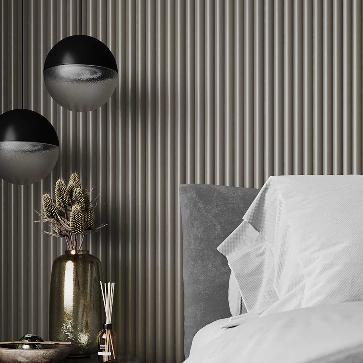 Стеновая панель Ultrawood UW 01 i 2.80 под покраску (грунт) 2800х240х14 мм